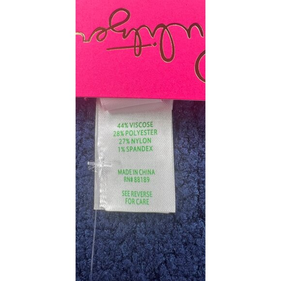 Lilly Pulitzer Womens Blue Textured Knit Skirt 44% Viscose  Size Large - Picture 7 of 8